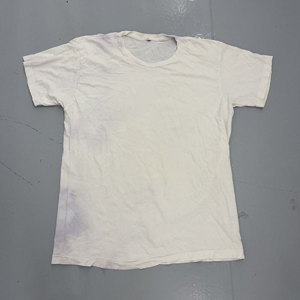 Vintage 70s Fruit of the Loom White Blank T-Shirt